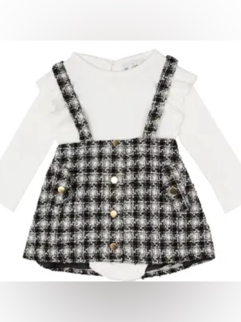 Rare Editions Tweed Dress & Bodysuit